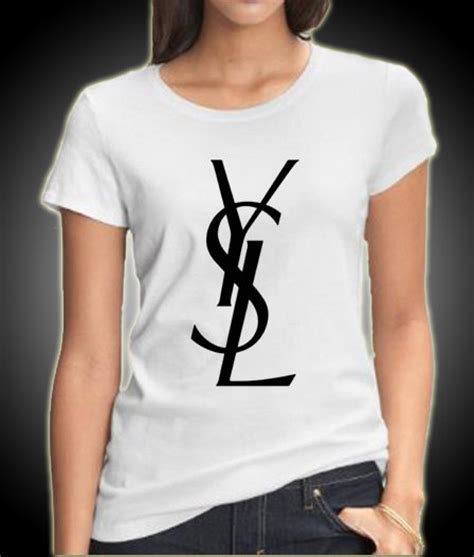 ysl shirt white and gold|ysl tee shirts women's.